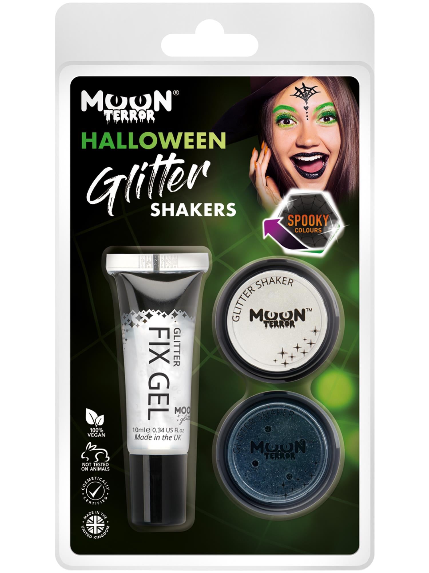 Moon Terror Halloween Glitter Shakers, 1