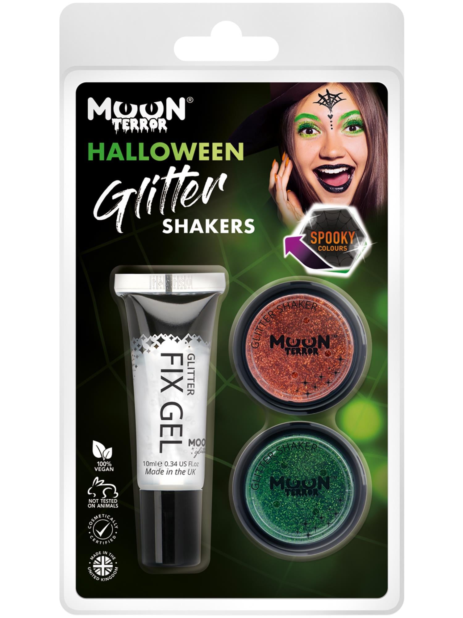 Moon Terror Halloween Glitter Shakers, 1