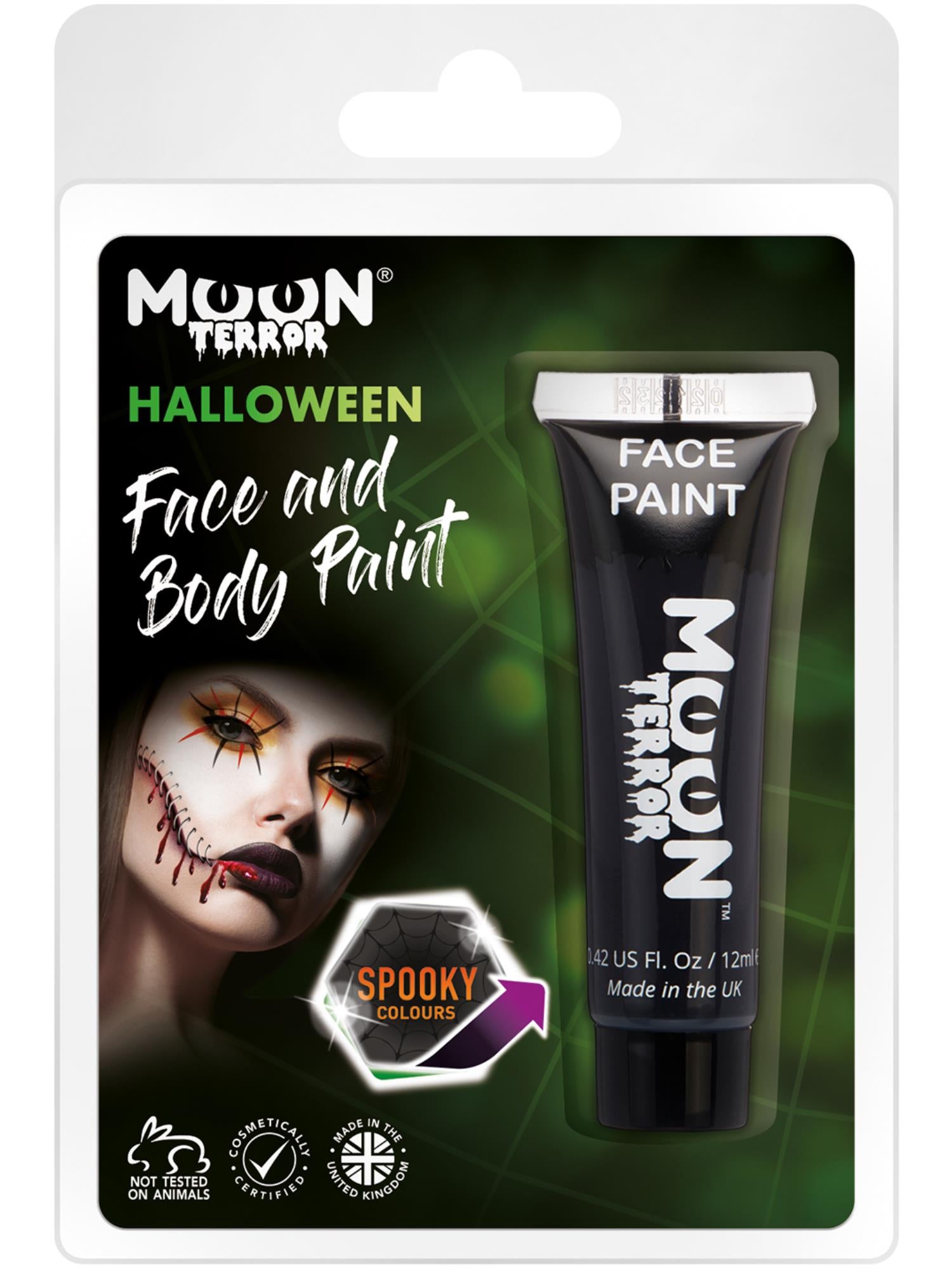 Moon Terror Halloween Face & Body Paint, Black 1