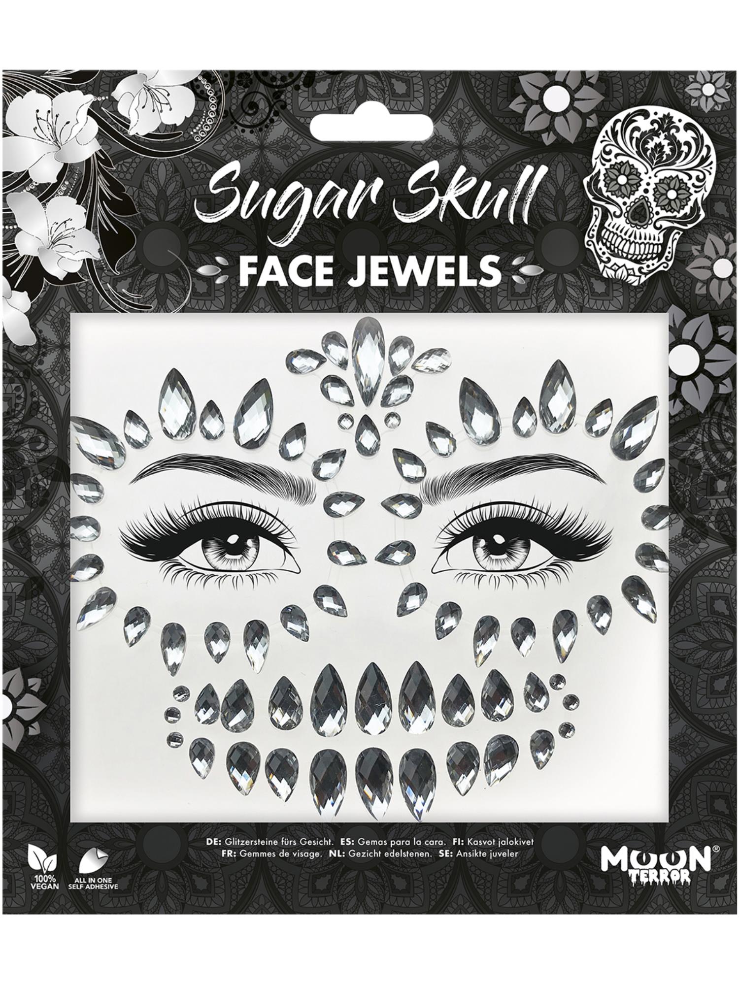 Moon Terror Face Jewels, Sugar Skull 1