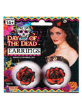 Rose Day Of The Dead Earrings 1