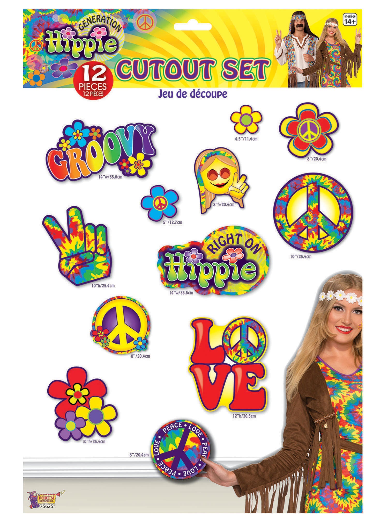 Hippie Decor - Cutout Set 12pc 1