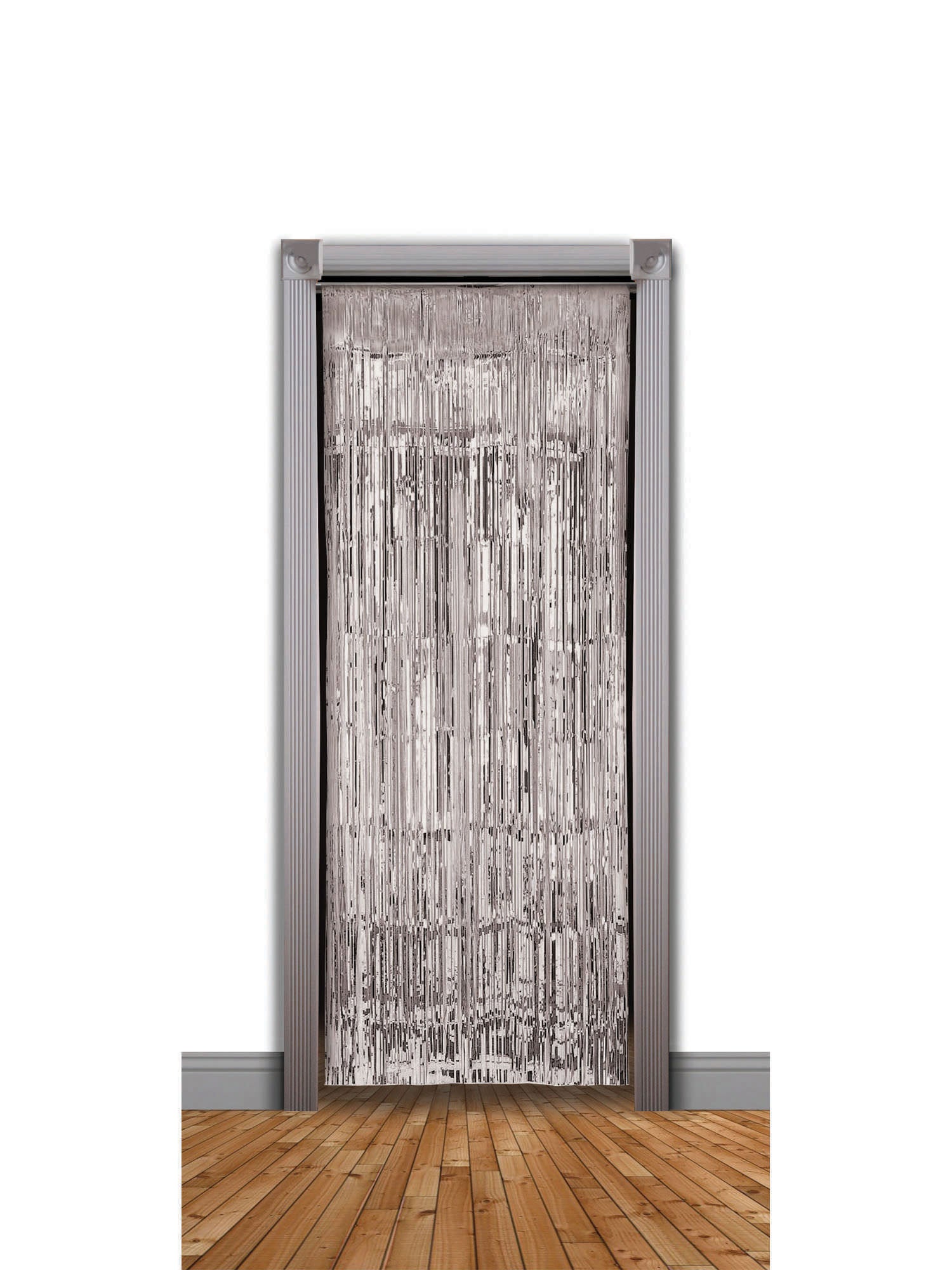 Doorway Curtain Silver Tinsel 240X94cm 1