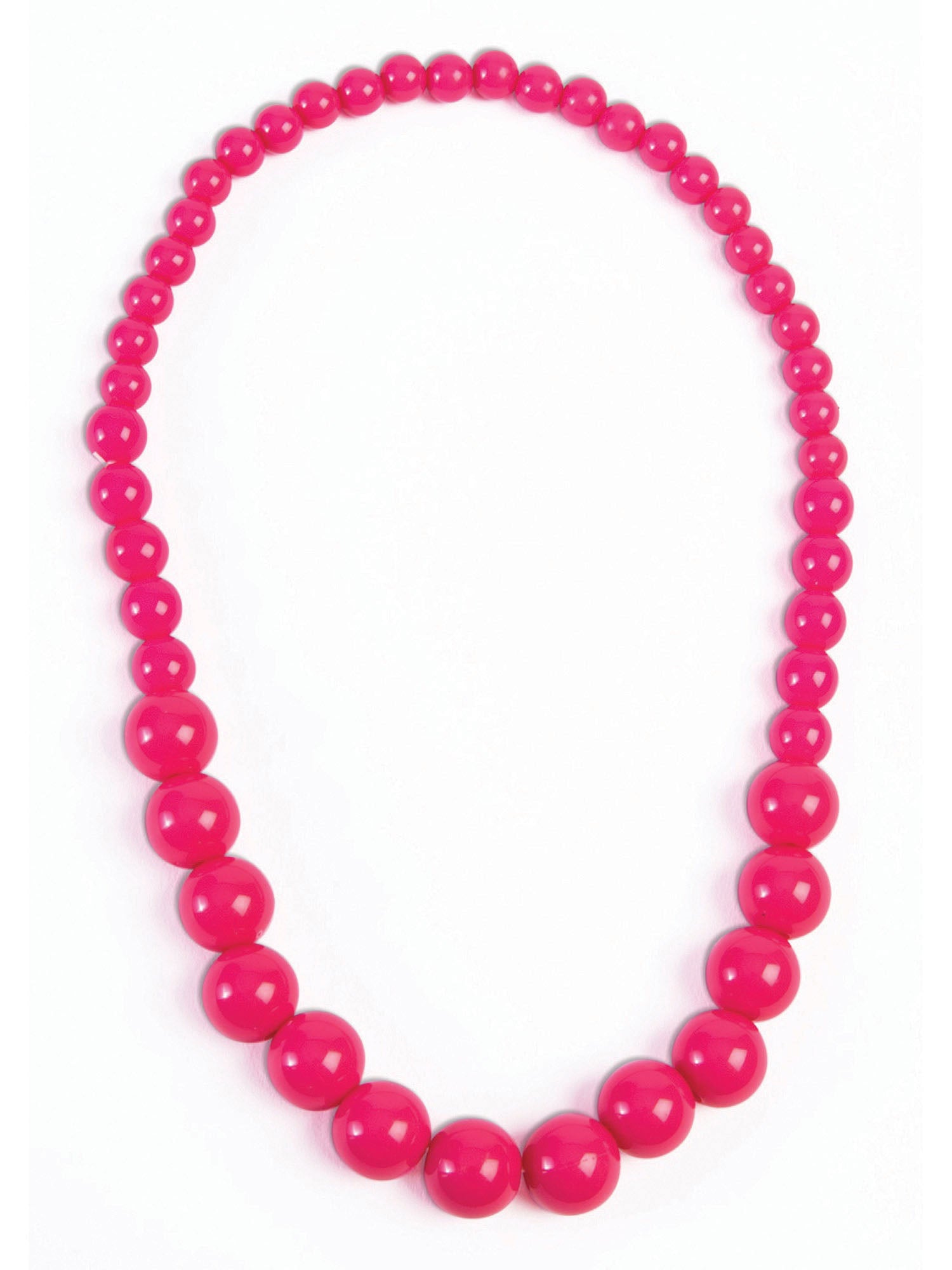 Pop Art Big Pearl Necklace Hot Pink 1