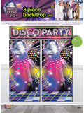 Disco Wall Decor Backdrop 6Ft/3Pc 1