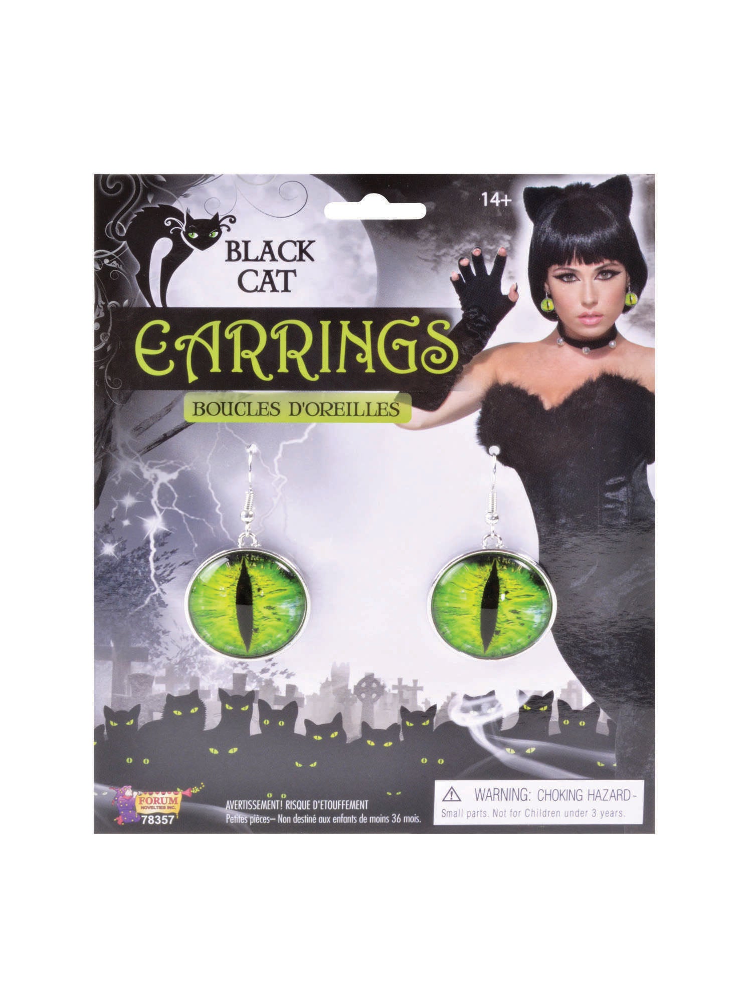 Black Cats Eyes Earrings*** 1