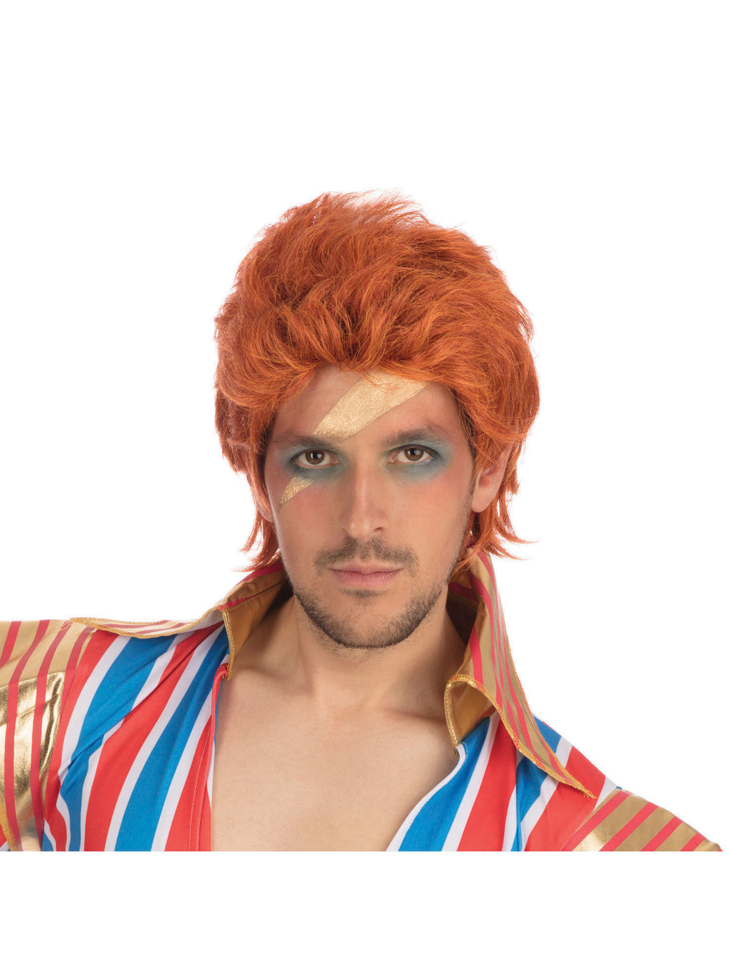 70S Rock Legend Wig (Orange) (Boxed) 2