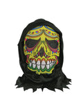 Skin Mask W/Hood Day of the Dead 1