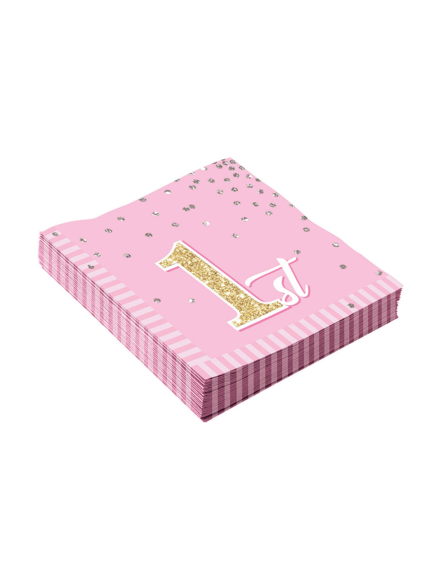 Birthday (1st) Girl Napkin 33cm 1