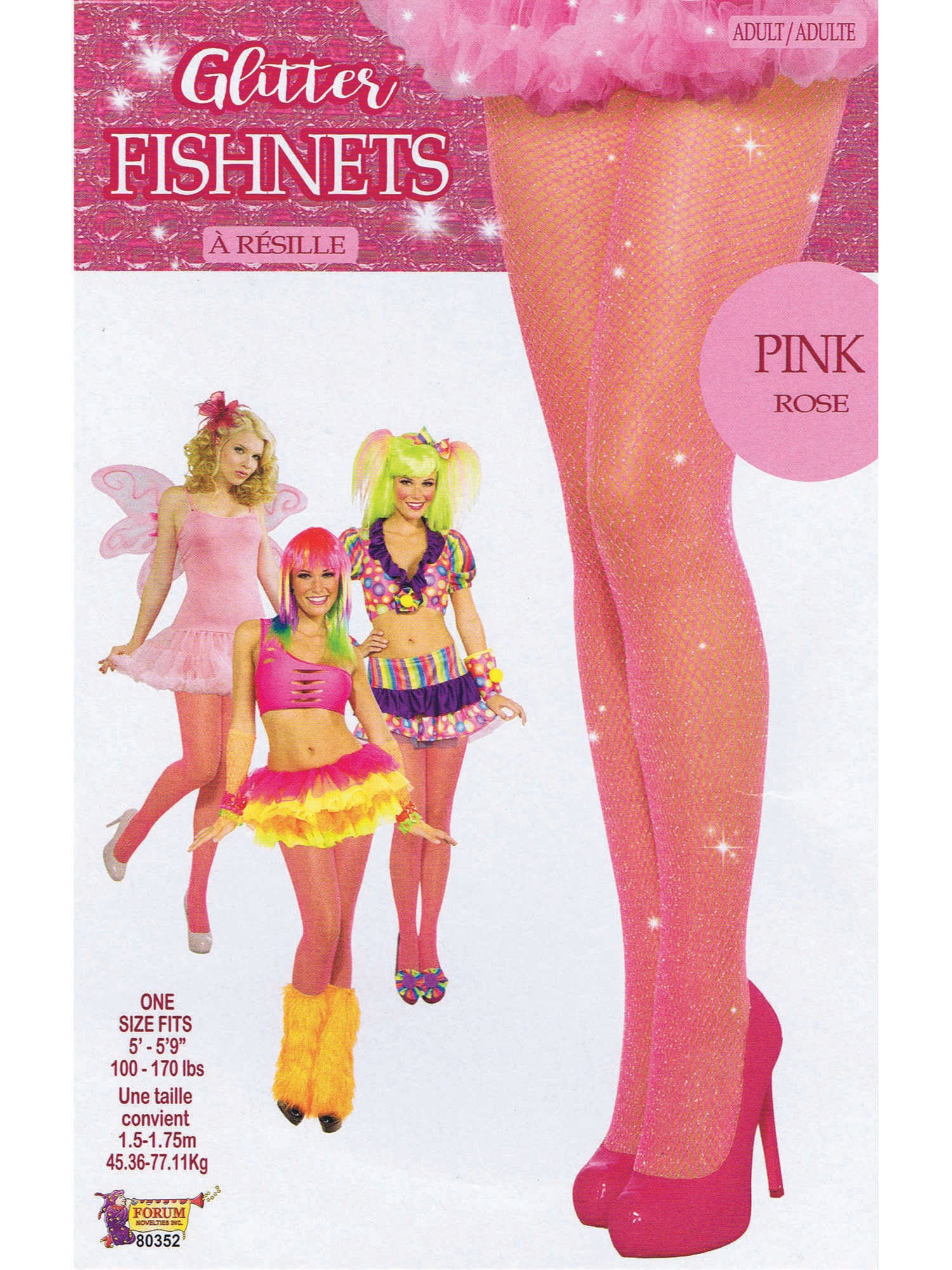 Fishnet Stockings Glitter Pink 2