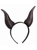 Demon Horns Headband Black 1