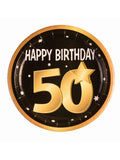50Th Birthday Paper Plates 9" (8 In Pkt) 1