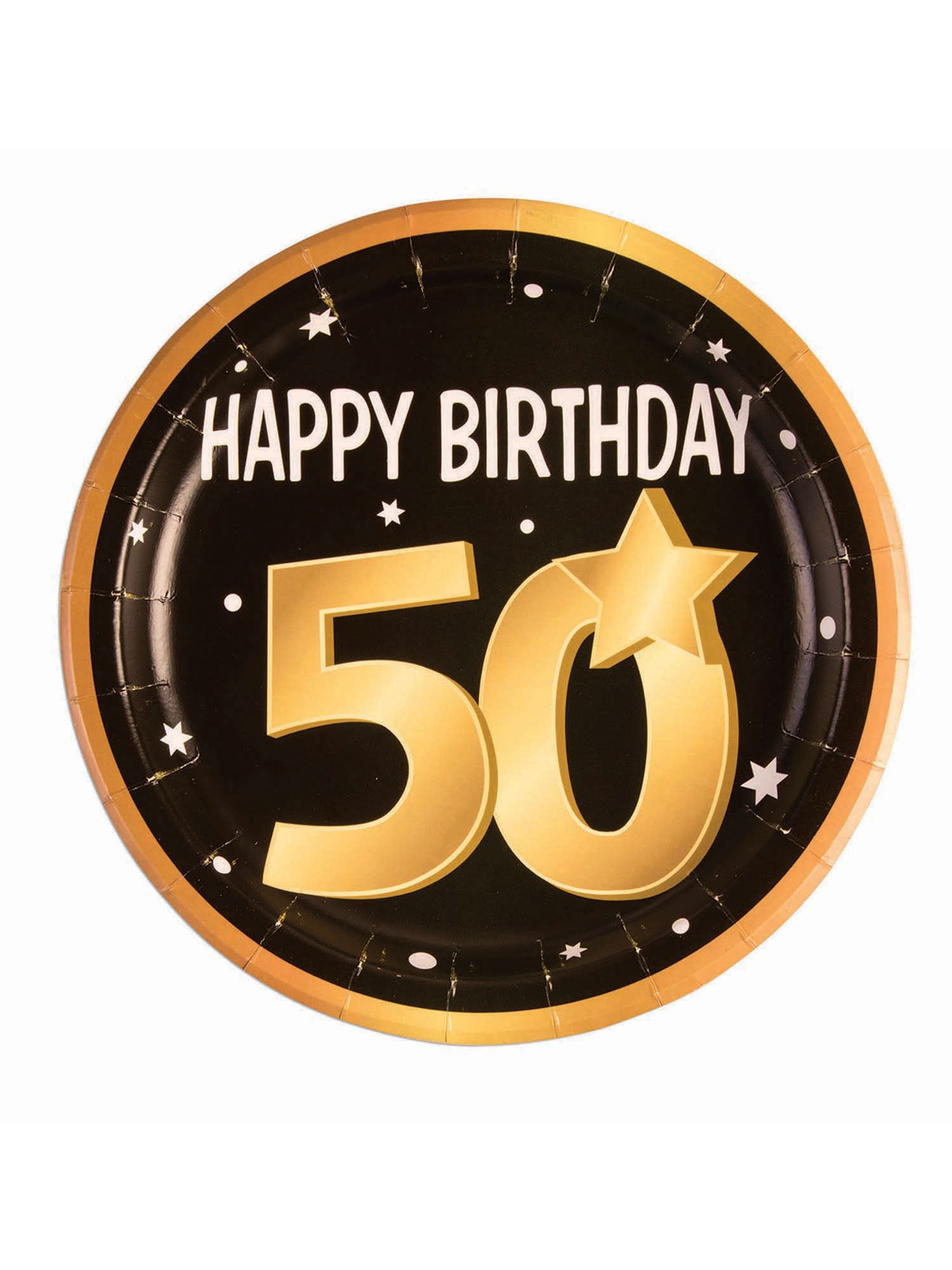50Th Birthday Paper Plates 9" (8 In Pkt) 1
