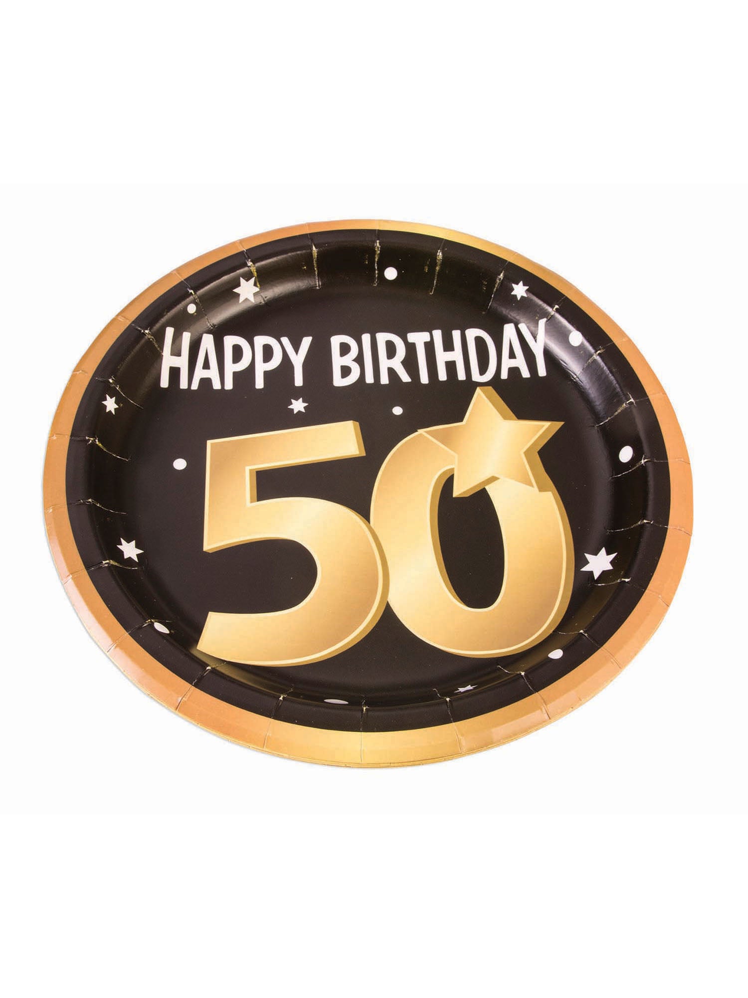 50Th Birthday Paper Plates 9" (8 In Pkt) 2