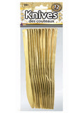 Gold Plated Knives ( 12 pack) 1