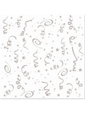 Silver Confetti Napkins Lge. ( 16 Pack) 1
