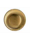 Gold Paper Plates Lge. (10 pack)? 23cm 1