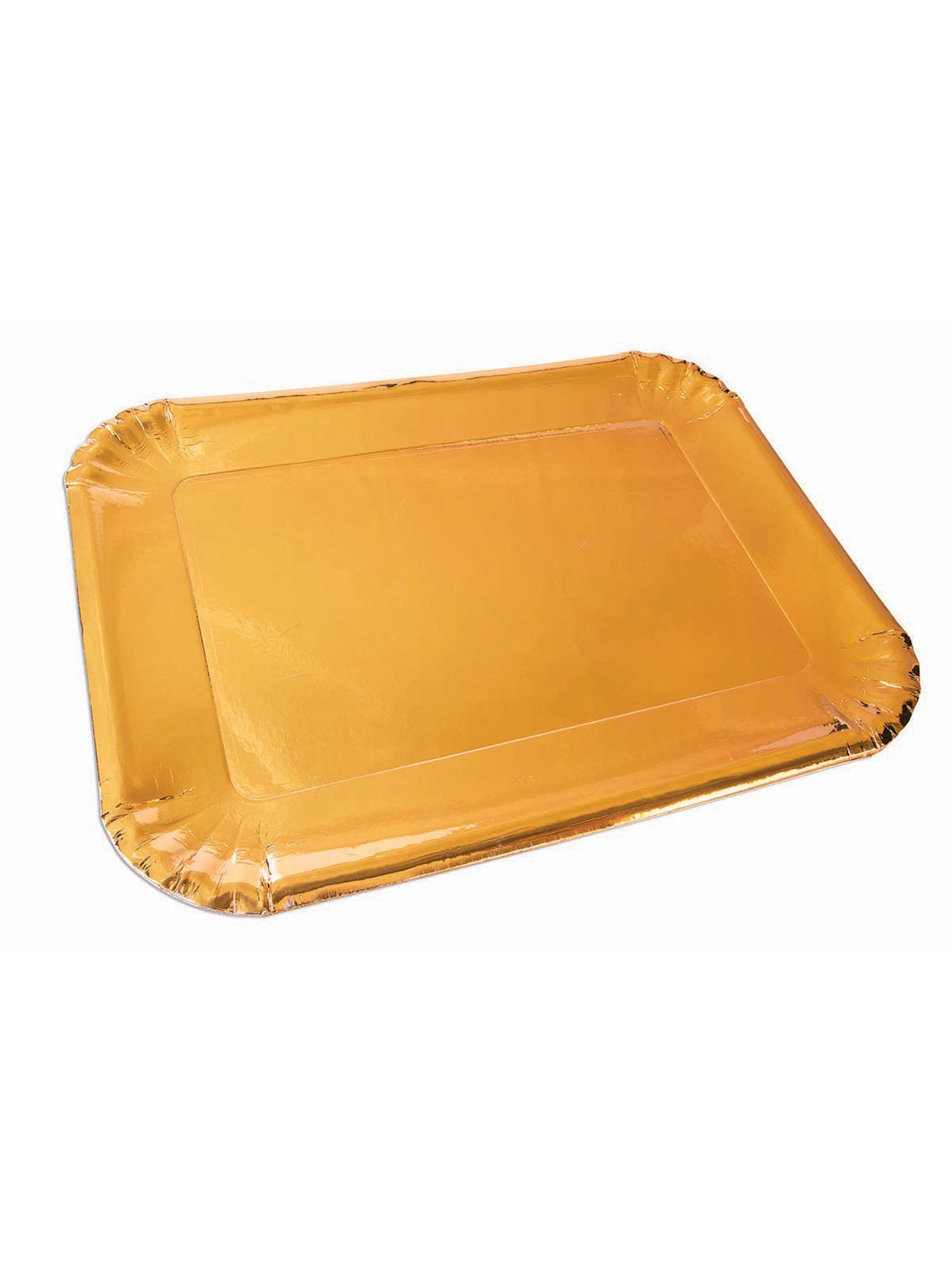 Gold Platters Paper (6 Pack) 25 X16Cm 1