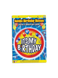 Birthday Jumbo Button Pin My Bday Red 1