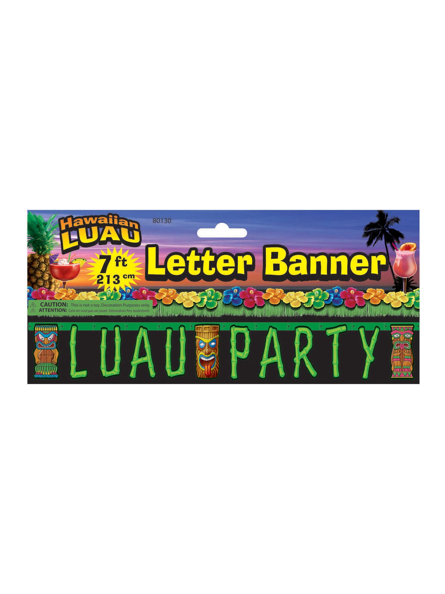 Hawaiian Party Letter Banner 213Cm 1