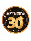 30th Birthday Paper Plates 9"( 8 in pkt) 1