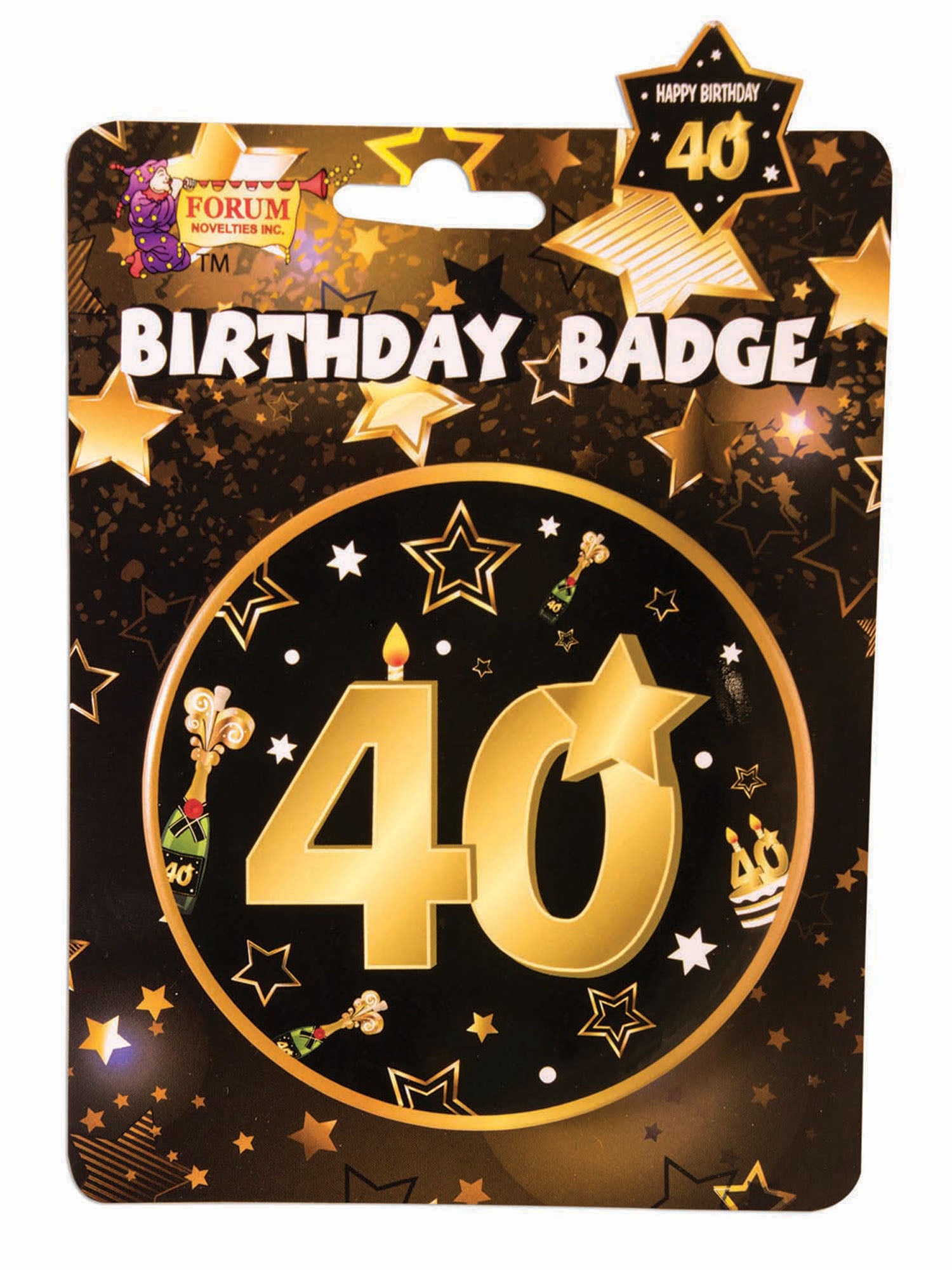 40Th Birthday Badge 1